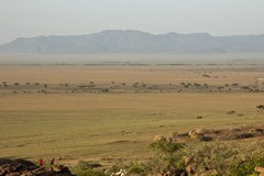 View from Olduvai Camp looking North across the NCA towards the Gol mountains