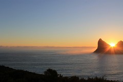 Beautiful sunset at Hout Bay, Cape Town