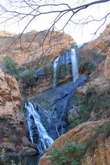 Spectacular waterfall at Johannesburg Botanical Gardens