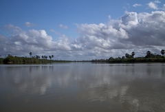 The Rufiji river drains a huge are of southern and central Tanzania