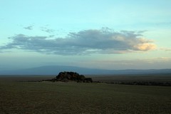 Olduvai Camp at the base of an Inselberg