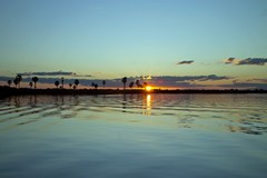 Great contrasting colours in this Sunset