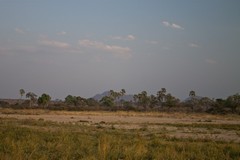 View across the sand river