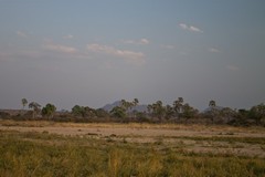 View across the sand river