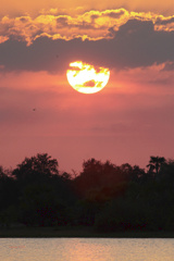 At this time of year the partial cloud cover can produce spectacular sunsets